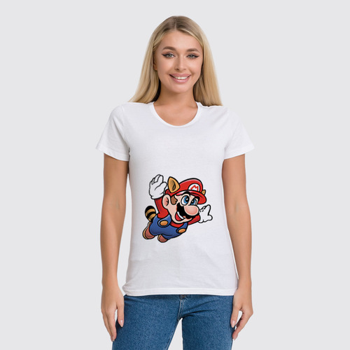 Заказать женскую футболку в Москве. Футболка классическая Марио от YellowCloverShop - готовые дизайны и нанесение принтов.