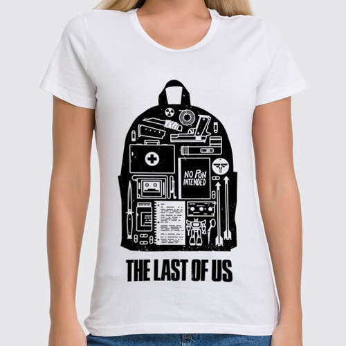 Заказать женскую футболку в Москве. Футболка классическая THE LAST OF US от geekbox - готовые дизайны и нанесение принтов.