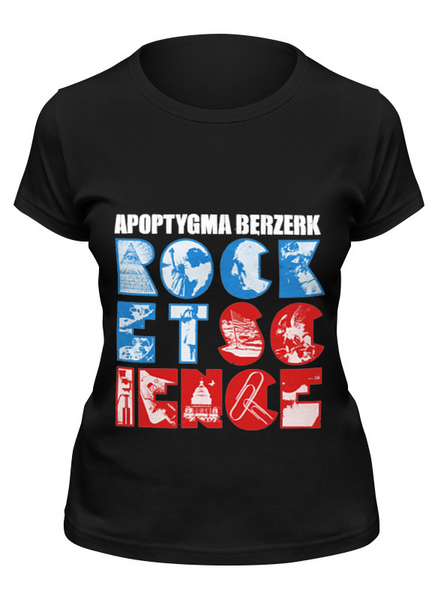 Заказать женскую футболку в Москве. Футболка классическая Apoptygma Berzerk. Rocket Science от OEX design - готовые дизайны и нанесение принтов.