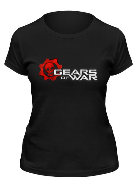 Заказать женскую футболку в Москве. Футболка классическая Gears of War  от THE_NISE  - готовые дизайны и нанесение принтов.