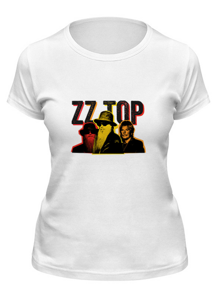 Заказать женскую футболку в Москве. Футболка классическая ZZ Top!  от BURNSHIRTS - готовые дизайны и нанесение принтов.