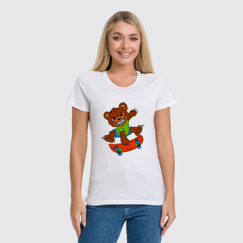 Заказать женскую футболку в Москве. Футболка классическая ߷Happy Bear߷ от balden - готовые дизайны и нанесение принтов.