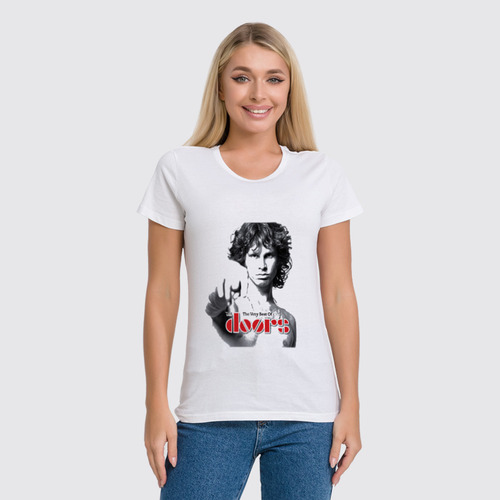 Заказать женскую футболку в Москве. Футболка классическая "The Doors" (Jim Morrison) от Fedor - готовые дизайны и нанесение принтов.