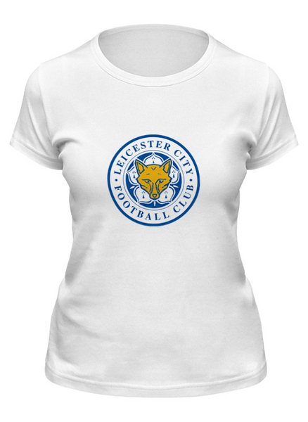 Заказать женскую футболку в Москве. Футболка классическая Лестер Сити от Polilog - готовые дизайны и нанесение принтов.