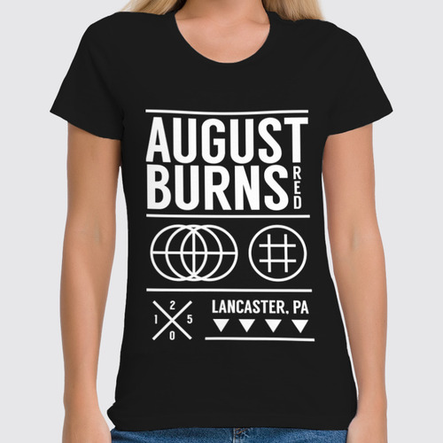 Заказать женскую футболку в Москве. Футболка классическая August Burns Red от geekbox - готовые дизайны и нанесение принтов.