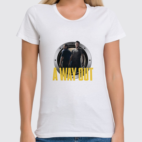 Заказать женскую футболку в Москве. Футболка классическая A Way Out от THE_NISE  - готовые дизайны и нанесение принтов.