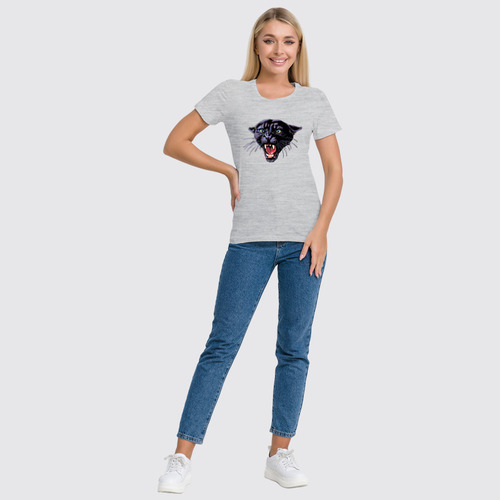 Заказать женскую футболку в Москве. Футболка классическая Пантера  от T-shirt print  - готовые дизайны и нанесение принтов.