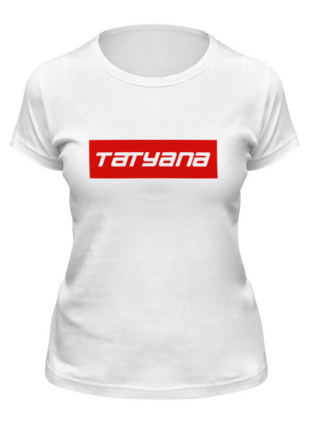 Заказать женскую футболку в Москве. Футболка классическая Tatyana от THE_NISE  - готовые дизайны и нанесение принтов.