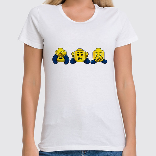 Заказать женскую футболку в Москве. Футболка классическая Лего (Lego) от originals - готовые дизайны и нанесение принтов.