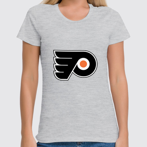 Заказать женскую футболку в Москве. Футболка классическая Philadelphia Flyers / NHL USA от KinoArt - готовые дизайны и нанесение принтов.