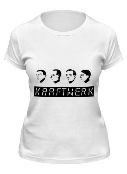 Заказать женскую футболку в Москве. Футболка классическая Kraftwerk от Fedor - готовые дизайны и нанесение принтов.