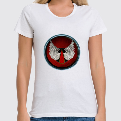 Заказать женскую футболку в Москве. Футболка классическая Blood Angels от GeekFox  - готовые дизайны и нанесение принтов.