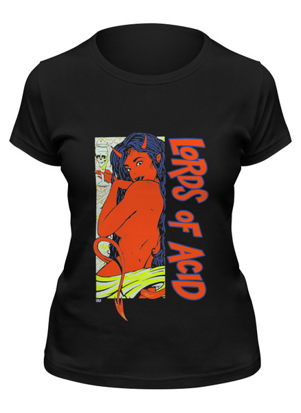 Заказать женскую футболку в Москве. Футболка классическая Lords of Acid от OEX design - готовые дизайны и нанесение принтов.