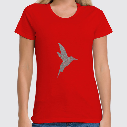 Заказать женскую футболку в Москве. Футболка классическая Vector Bird от sosushkov@gmail.com - готовые дизайны и нанесение принтов.