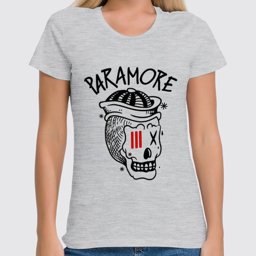 Заказать женскую футболку в Москве. Футболка классическая Paramore от geekbox - готовые дизайны и нанесение принтов.