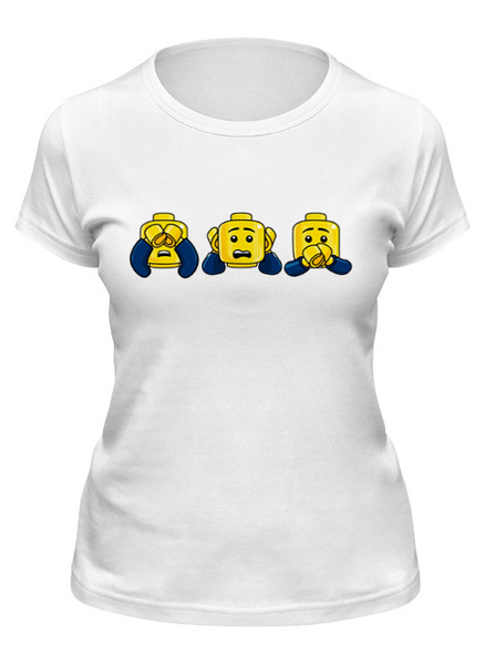 Заказать женскую футболку в Москве. Футболка классическая Лего (Lego) от originals - готовые дизайны и нанесение принтов.