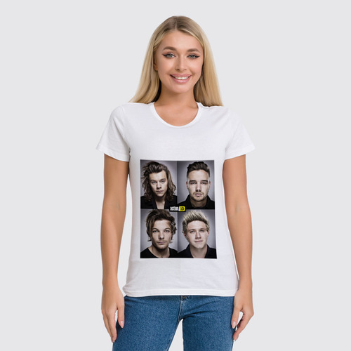 Заказать женскую футболку в Москве. Футболка классическая One Direction от Татьяна - готовые дизайны и нанесение принтов.