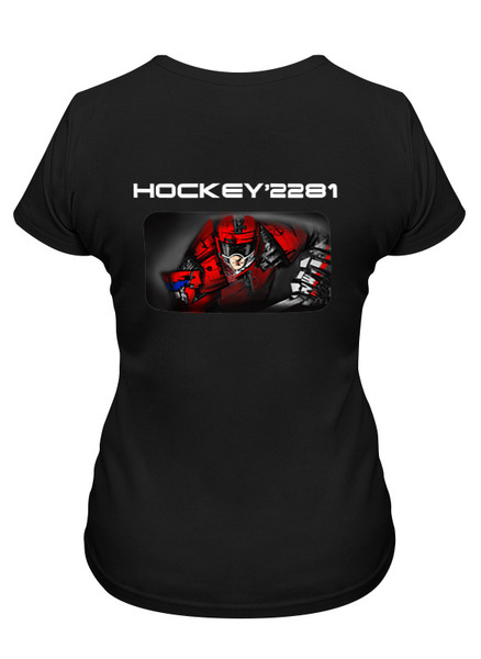 Заказать женскую футболку в Москве. Футболка классическая Hockey 2281 от Alexander Goryunov - готовые дизайны и нанесение принтов.