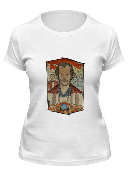 Заказать женскую футболку в Москве. Футболка классическая The Shining T-Shirt art 1  от BigBrother - готовые дизайны и нанесение принтов.