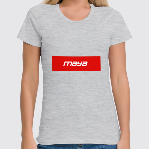 Заказать женскую футболку в Москве. Футболка классическая  Имя Maya от THE_NISE  - готовые дизайны и нанесение принтов.