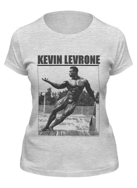 Заказать женскую футболку в Москве. Футболка классическая Kevin Levrone / Кевин Леврон  от KinoArt - готовые дизайны и нанесение принтов.