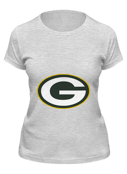 Заказать женскую футболку в Москве. Футболка классическая Green Bay Packers от dobryidesign - готовые дизайны и нанесение принтов.