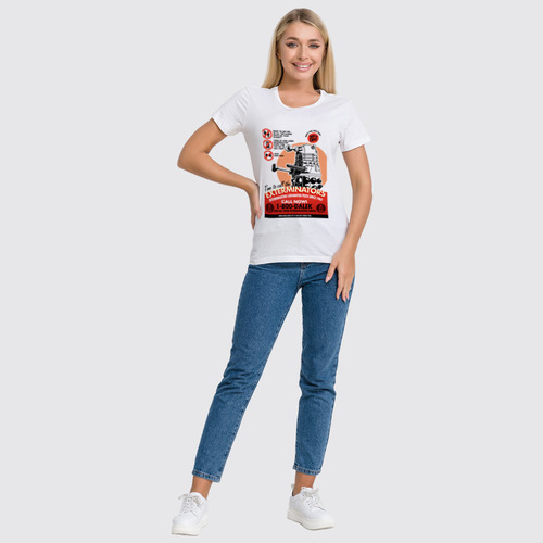 Заказать женскую футболку в Москве. Футболка классическая Далек от geekbox - готовые дизайны и нанесение принтов.