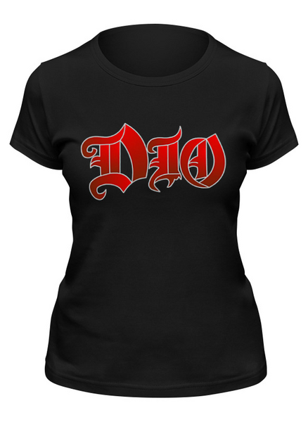 Заказать женскую футболку в Москве. Футболка классическая Ronnie James Dio от Leichenwagen - готовые дизайны и нанесение принтов.
