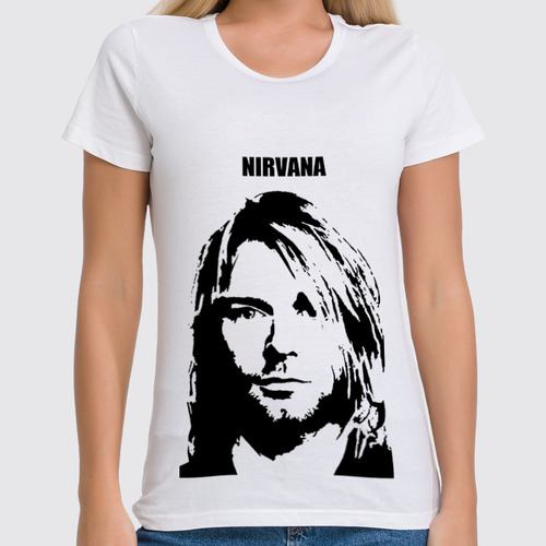 Заказать женскую футболку в Москве. Футболка классическая Nirvana от tito - готовые дизайны и нанесение принтов.
