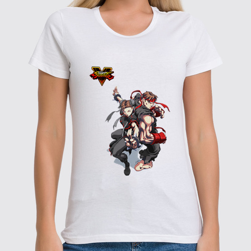 Заказать женскую футболку в Москве. Футболка классическая Street Fighter V Characters от Fix Print - готовые дизайны и нанесение принтов.