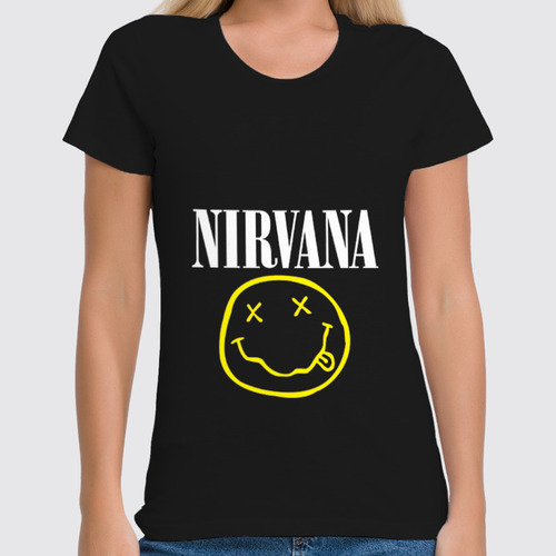 Заказать женскую футболку в Москве. Футболка классическая Nirvana  от Leichenwagen - готовые дизайны и нанесение принтов.