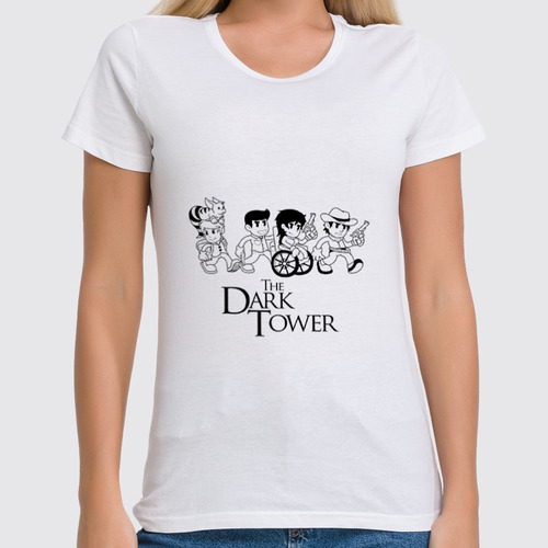 Заказать женскую футболку в Москве. Футболка классическая Тёмная Башня от YellowCloverShop - готовые дизайны и нанесение принтов.