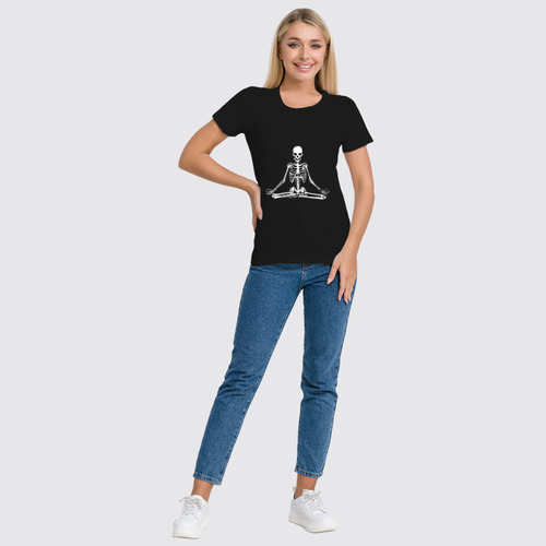Заказать женскую футболку в Москве. Футболка классическая Скелет от acidhouses - готовые дизайны и нанесение принтов.