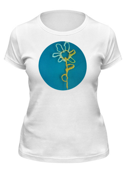 Заказать женскую футболку в Москве. Футболка классическая Цветик-семицветик от mrs-snit@yandex.ru - готовые дизайны и нанесение принтов.