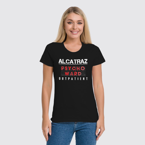 Заказать женскую футболку в Москве. Футболка классическая ☛ ALCATRAZ ☚ от balden - готовые дизайны и нанесение принтов.