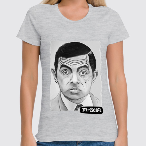 Заказать женскую футболку в Москве. Футболка классическая Mr.Bean от Leichenwagen - готовые дизайны и нанесение принтов.