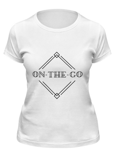 Заказать женскую футболку в Москве. Футболка классическая On-The-Go от Дарья  - готовые дизайны и нанесение принтов.
