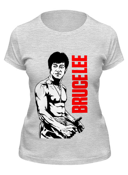 Заказать женскую футболку в Москве. Футболка классическая Bruce Lee от Leichenwagen - готовые дизайны и нанесение принтов.