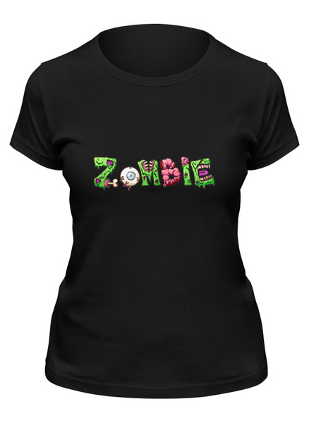Заказать женскую футболку в Москве. Футболка классическая Zombie от THE_NISE  - готовые дизайны и нанесение принтов.