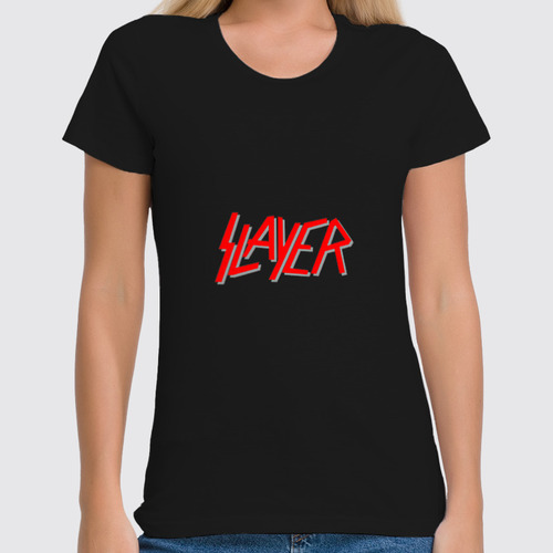 Заказать женскую футболку в Москве. Футболка классическая "Slayer" от Fedor - готовые дизайны и нанесение принтов.