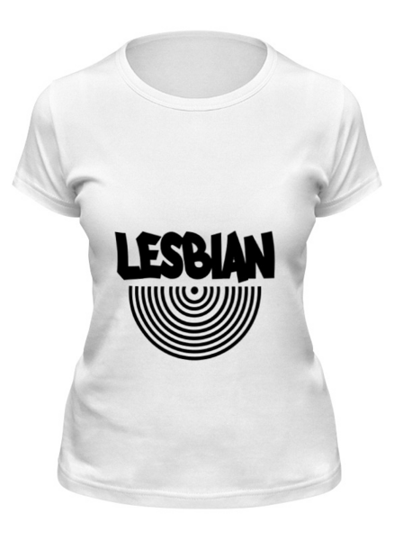 Заказать женскую футболку в Москве. Футболка классическая Lesbian (BLACK) от ZakonVash - готовые дизайны и нанесение принтов.