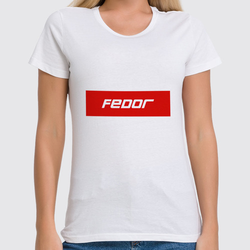 Заказать женскую футболку в Москве. Футболка классическая Fedor от THE_NISE  - готовые дизайны и нанесение принтов.