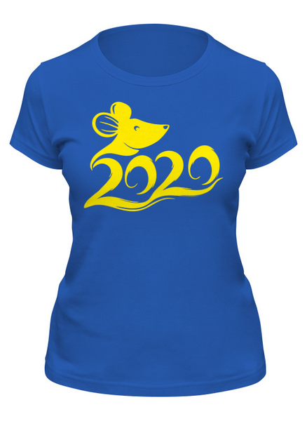 Заказать женскую футболку в Москве. Футболка классическая Год крысы    от T-shirt print  - готовые дизайны и нанесение принтов.