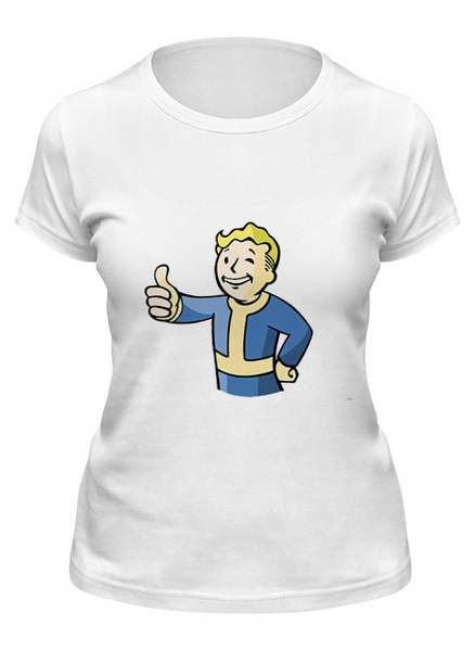 Заказать женскую футболку в Москве. Футболка классическая Fallout от Picasso - готовые дизайны и нанесение принтов.