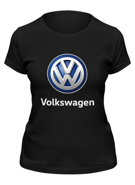 Заказать женскую футболку в Москве. Футболка классическая Volkswagen от DESIGNER   - готовые дизайны и нанесение принтов.