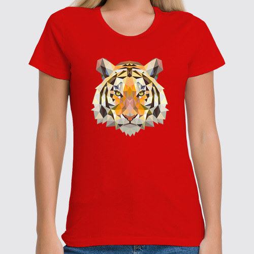 Заказать женскую футболку в Москве. Футболка классическая Год тигра   от Print design  - готовые дизайны и нанесение принтов.