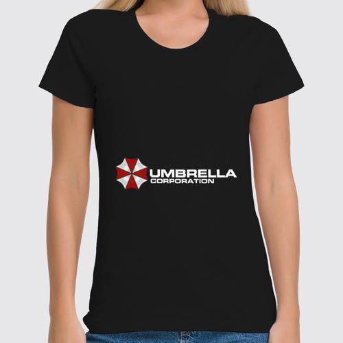Заказать женскую футболку в Москве. Футболка классическая Umbrella от cherdantcev - готовые дизайны и нанесение принтов.