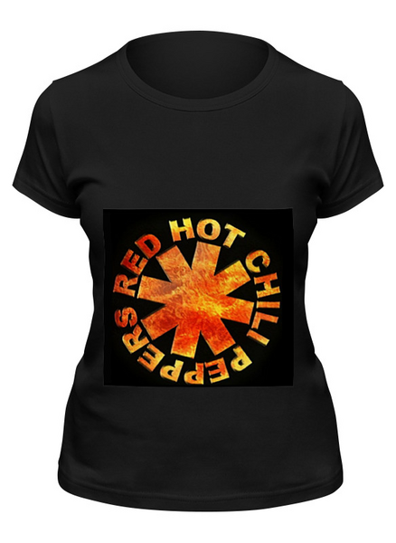Заказать женскую футболку в Москве. Футболка классическая Red Hot Chili Peppers от ac.dc-metall - готовые дизайны и нанесение принтов.