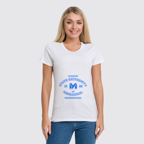 Заказать женскую футболку в Москве. Футболка классическая Мами от dyzel - готовые дизайны и нанесение принтов.