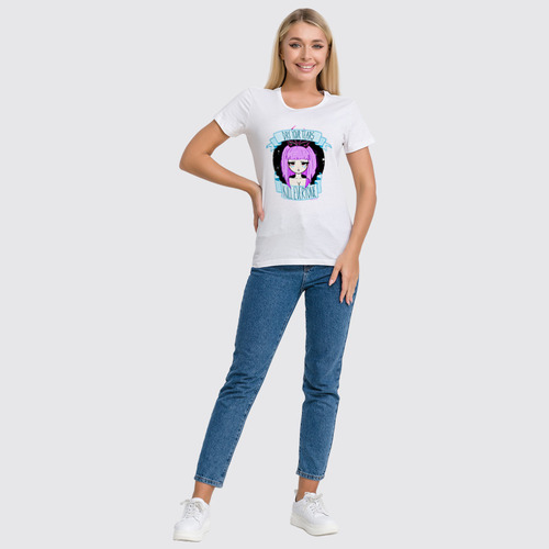 Заказать женскую футболку в Москве. Футболка классическая Anime Girls от cherdantcev - готовые дизайны и нанесение принтов.
